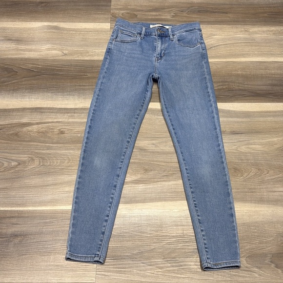 720 Levi's Blue super High Rise Jeans skinny crop size 25 - Picture 1 of 11